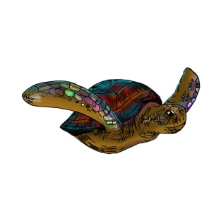 Glowing caretta T-Shirt