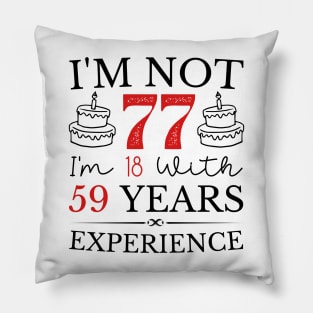 Funny 77th birthday women 77 years old mom Christmas Pillow