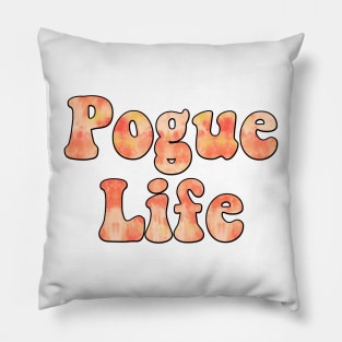 Tie Dye Orange Pogue Life Pillow