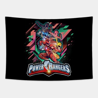 Green Power Ranger's Epic Showdown Tapestry