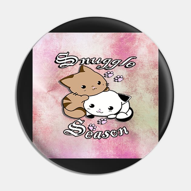 Cute Cat Cubs, Kitty Design & Quote, Snuggle Season, Tie Dye, Paw Prints, Kittens Pin by tamdevo1