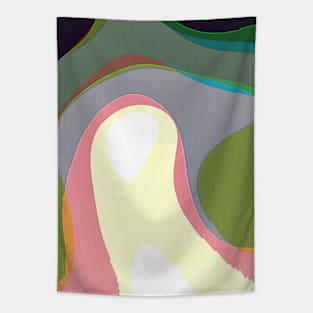 Colorful Abstract Warps 208 Tapestry