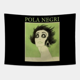 POLA NEGRI - Vampire - Silent Film Vamp Tapestry