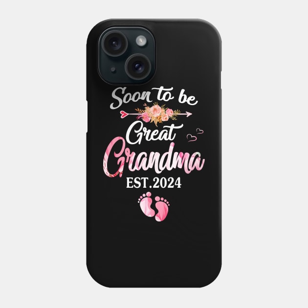 soon to be Great grandma 2024 Phone Case by Bagshaw Gravity