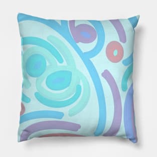 Cotton Candy Circles Pillow