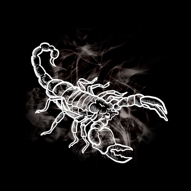 Black & White Scorpion Lover Design by LetsBeginDesigns