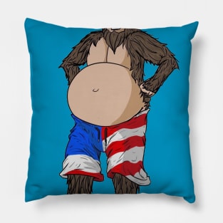 Patriotic Bigfoot Pillow