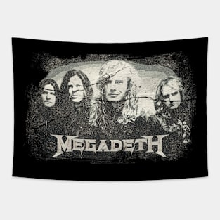 Vintage Megadeth Bootlag Tapestry