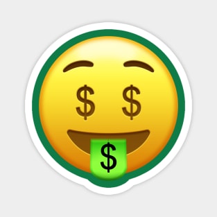 Money Mouth Face Emoji Magnet