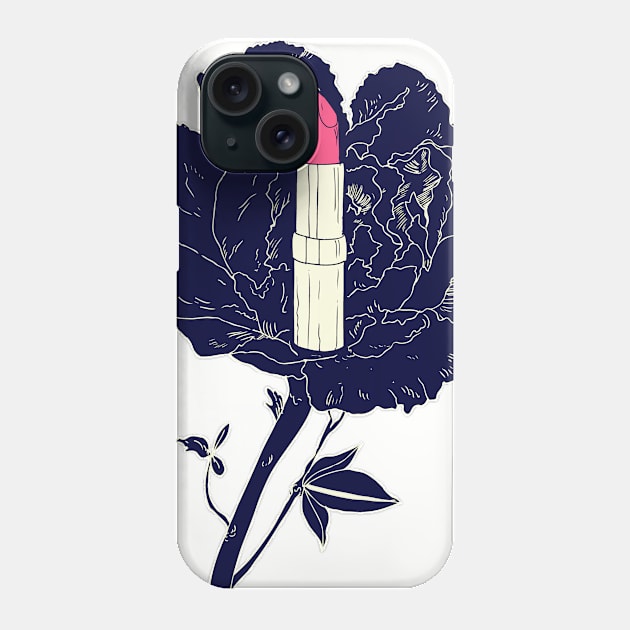 Pink Peony Phone Case by minniemorrisart