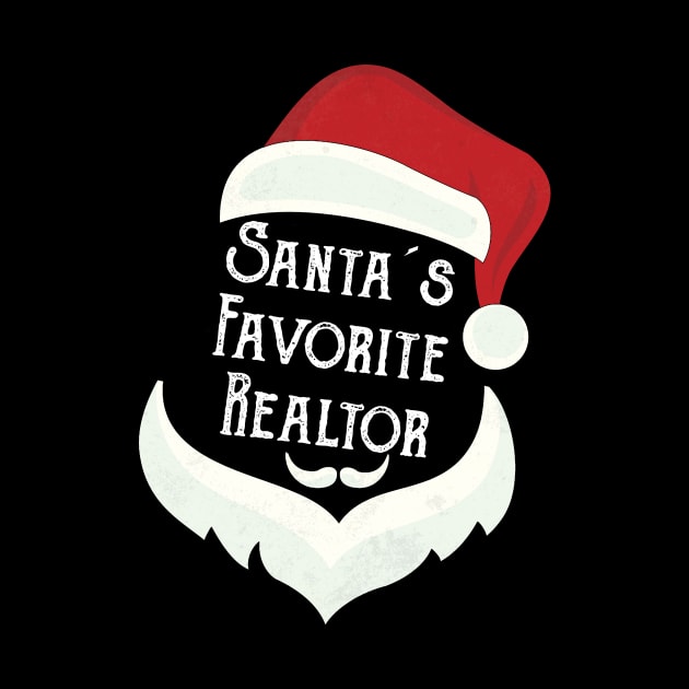 Santa's Favorite Realtor Xmas Funny Claus Christmas Gift by Trendy_Designs