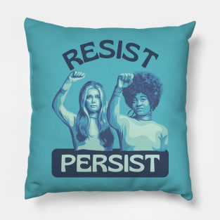 Gloria Steinem and Angela Davis Portrait Pillow