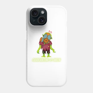 Quarantine-O-Ween Zombie Lovers Funny Halloween Gift Undead Costume Radioactive Zombie Living Radioactive Green Dead Gaz Mask Quarantine Mask Halloween for People in Quarantine Phone Case