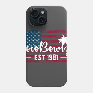 CocoBowlz Est 1981 American Flag Tee Shirt Phone Case