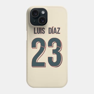 Luis Diaz, Away Liverpool jersey 21/22 Phone Case
