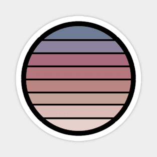 Retro Hipster Stripes Magnet