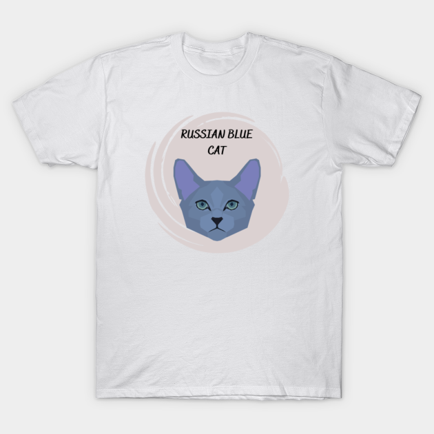 russian blue cat t shirt