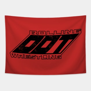 Rolling DDT Wrestling Logo (Red) Tapestry