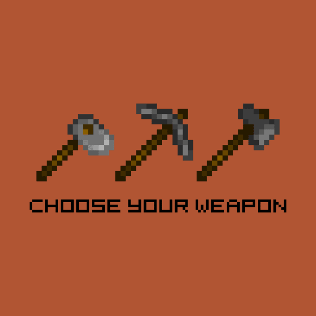 Stardew Valley Choose Your Weapon Tools 8-Bit Pixel Art by StebopDesigns