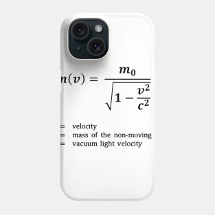 Formula, relative mass Phone Case