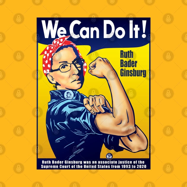 RBG The Riveter We Can Do It by Alema Art