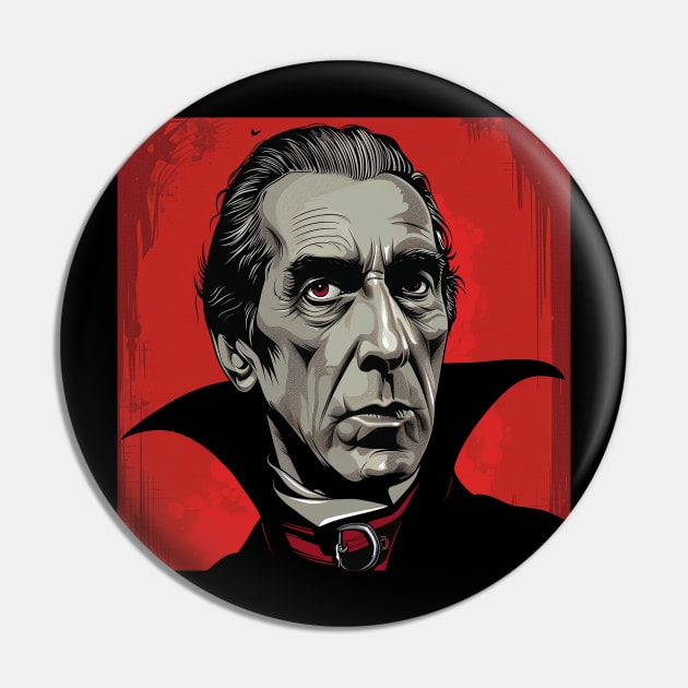 Dracula Pin by horrorshirt