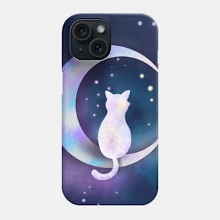 Kitten in the Moonlight Phone Case