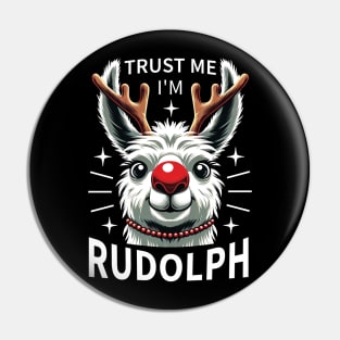 Trust me I'm Rudolph - Funny Christmas gift Pin