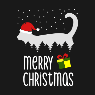 Merry Christmas Cat Lover Gift T-Shirt