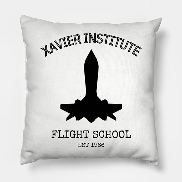 Xavier Institute Flight School Pillow by RedMonkey414