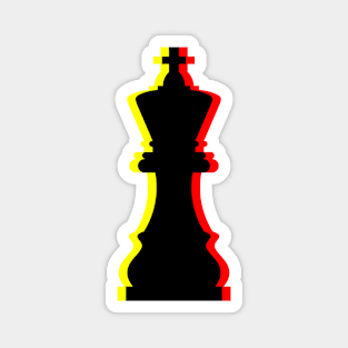 Trippy King Piece (Yellow and Red) Magnet