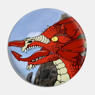 Scaly Welsh Dragon Pin