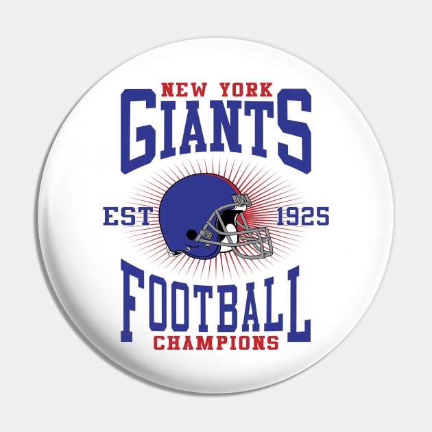 New York Giants Football Champions Pin by genzzz72