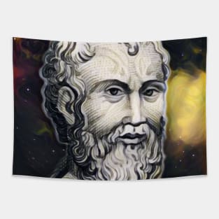 Zeno of Citium Yellow Portrait | Zeno of Citium Artwork 8 Tapestry