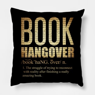 'Book Hangover Definition' Funny Book Lover Gift Pillow