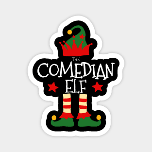 Comedian Elf Matching Family Group Christmas Party Pajamas Magnet