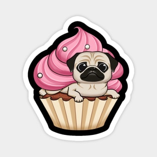 Pug-cakes: The Perfect Blend of Cute and Sweet Magnet