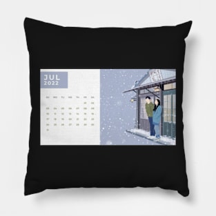 Calendar 2022 July with Korean Dramas Pillow