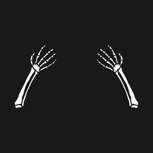 Skeleton hands holding on T-Shirt