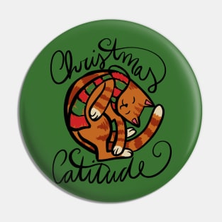 Christmas Catitude Pin