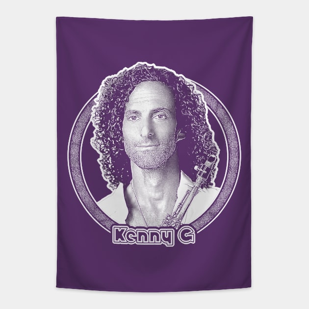 Kenny G / 90s Retro Fan Art Design Tapestry by DankFutura