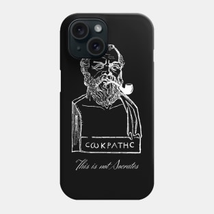 This is not Socrates (White Design) Phone Case