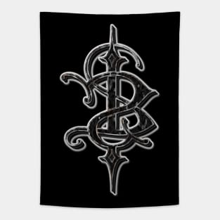 Skinny Puppy Logo - White Stroke. Tapestry