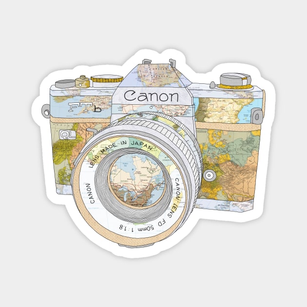 TRAVEL CAN0N Magnet by BiancaGreen