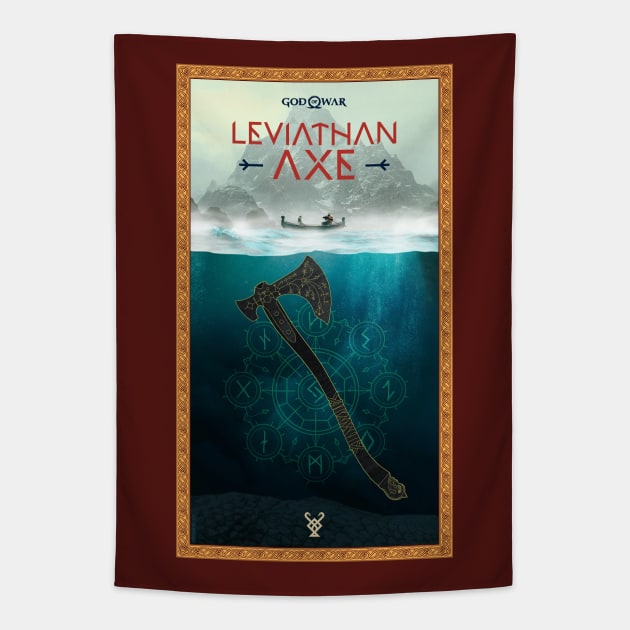 God of War - Leviathan Axe Tapestry by chriskirknielsen