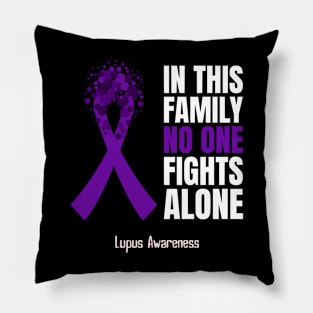 Lupus Awareness Purple Ribbon Pillow