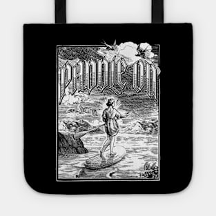 Paddle Board Paddling Drawing Tote