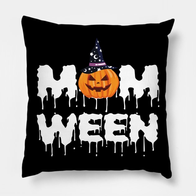 Halloween Momween, Halloween Momster Pillow by Flower Queen