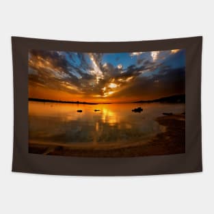 Elafonissos sunset - Crete island Tapestry