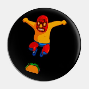 Funny Wrestling and Tacos Pin